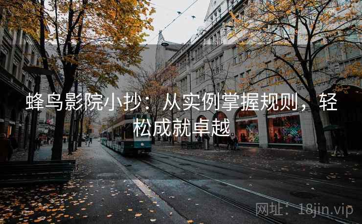 蜂鸟影院小抄：从实例掌握规则，轻松成就卓越