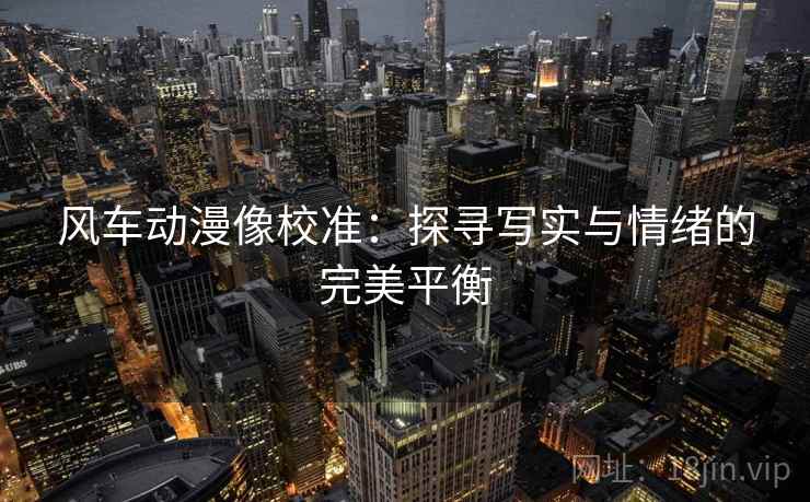 风车动漫像校准:探寻写实与情绪的完美平衡
